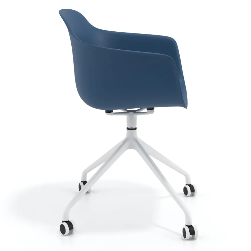 Sedia Girevole Alice, con ruote