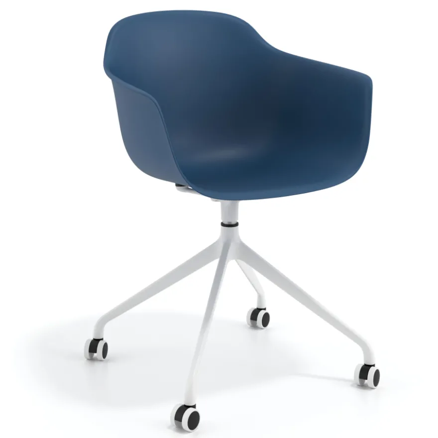 Sedia Girevole Alice, con ruote