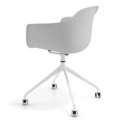 Sedia Girevole Alice, con ruote