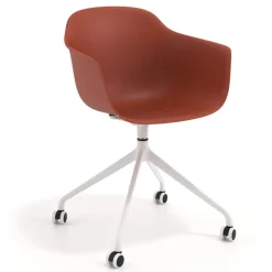 Sedia Girevole Alice, con ruote