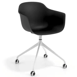 Sedia Girevole Alice, con ruote