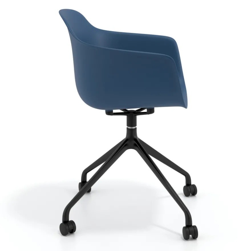 Sedia Girevole Alice, con ruote