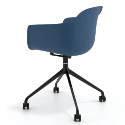 Sedia Girevole Alice, con ruote