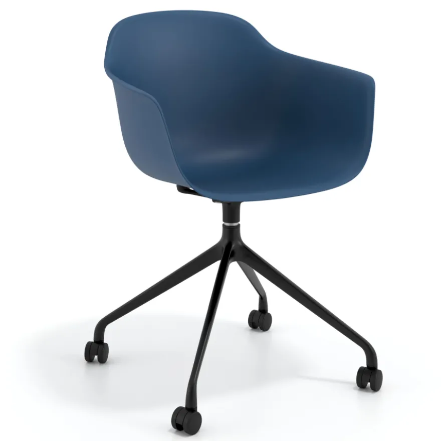 Sedia Girevole Alice, con ruote
