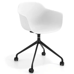 Sedia Girevole Alice, con ruote