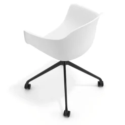 Sedia Girevole Alice, con ruote