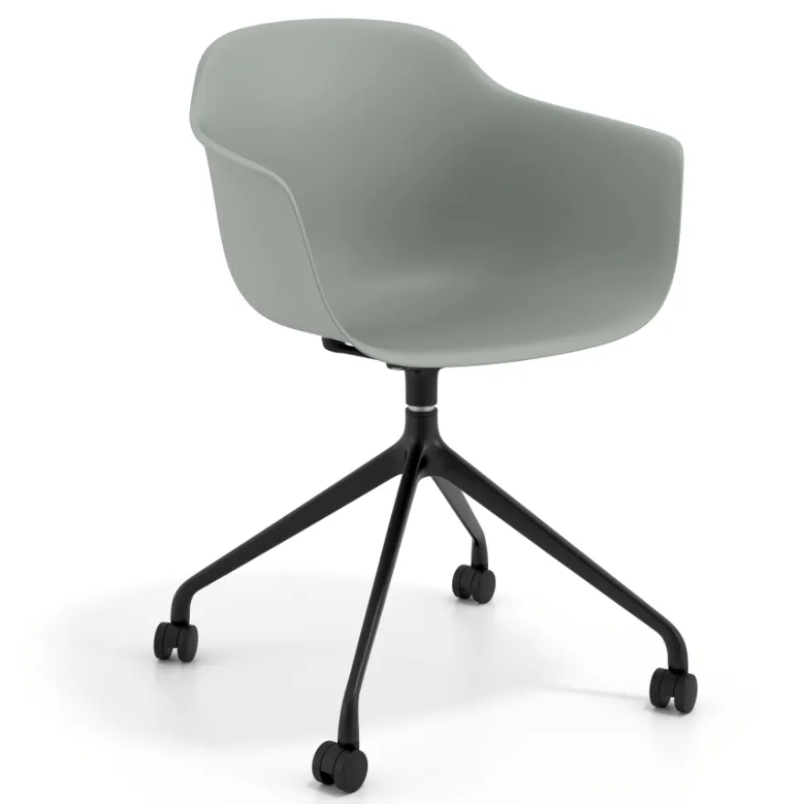 Sedia Girevole Alice, con ruote