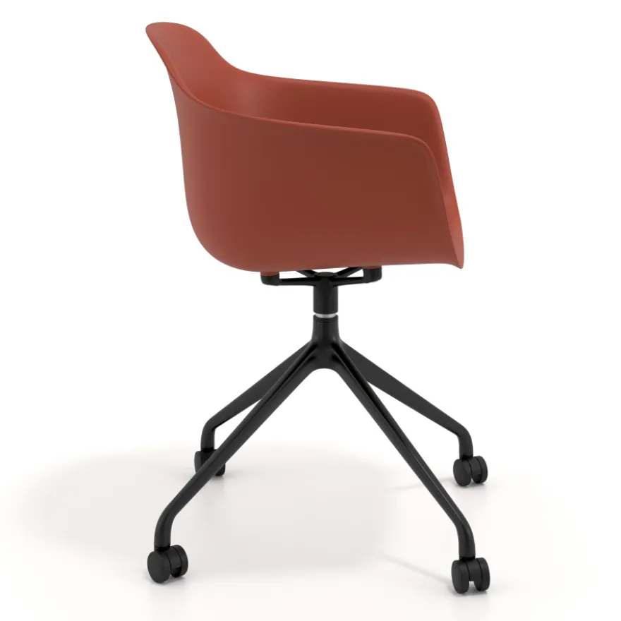 Sedia Girevole Alice, con ruote