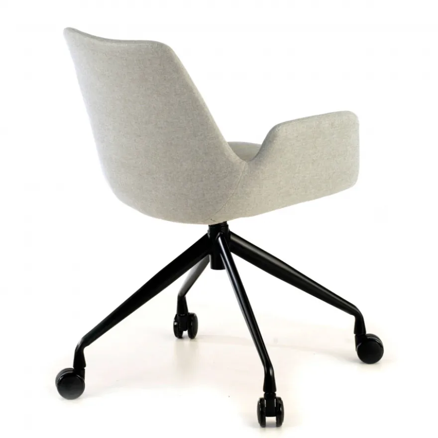 Sedia Girevole Glamm, con ruote, Resistente