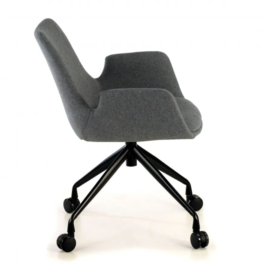 Sedia Girevole Glamm, con ruote, Resistente