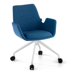 Sedia Girevole Glamm, con ruote, Resistente