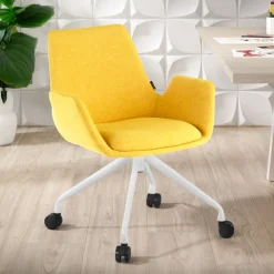 Sedia Girevole Glamm, con ruote, Resistente