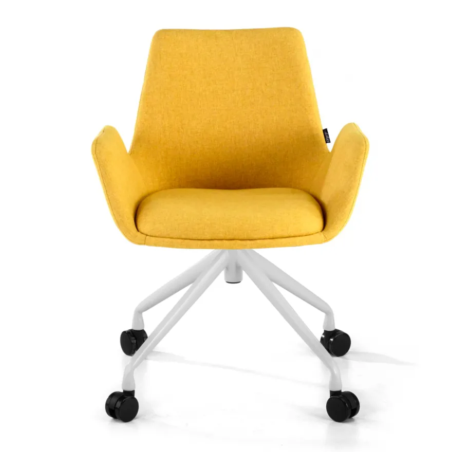 Sedia Girevole Glamm, con ruote, Resistente