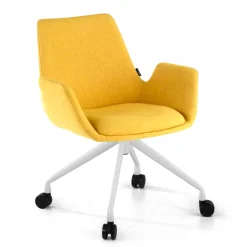 Sedia Girevole Glamm, con ruote, Resistente