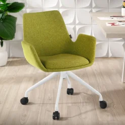 Sedia Girevole Glamm, con ruote, Resistente