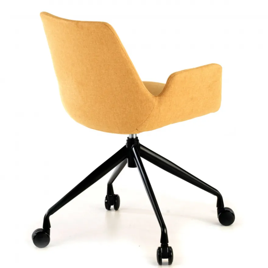 Sedia Girevole Glamm, con ruote, Resistente