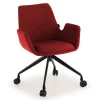 Sedia Girevole Glamm, con ruote, Resistente