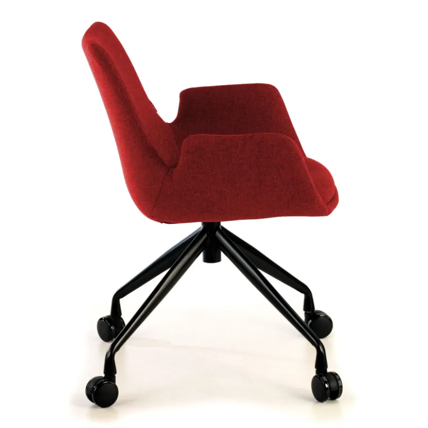 Sedia Girevole Glamm, con ruote, Resistente