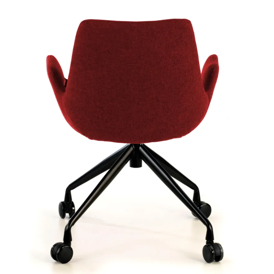 Sedia Girevole Glamm, con ruote, Resistente