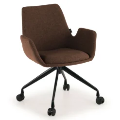 Sedia Girevole Glamm, con ruote, Resistente