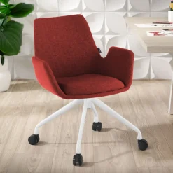 Sedia Girevole Glamm, con ruote, Resistente