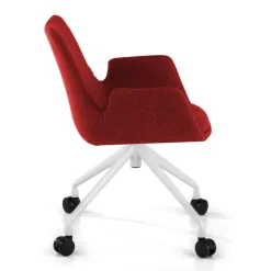 Sedia Girevole Glamm, con ruote, Resistente