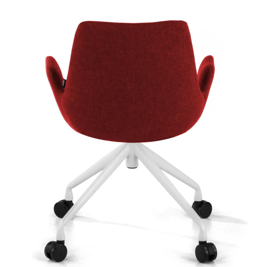 Sedia Girevole Glamm, con ruote, Resistente