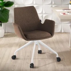 Sedia Girevole Glamm, con ruote, Resistente