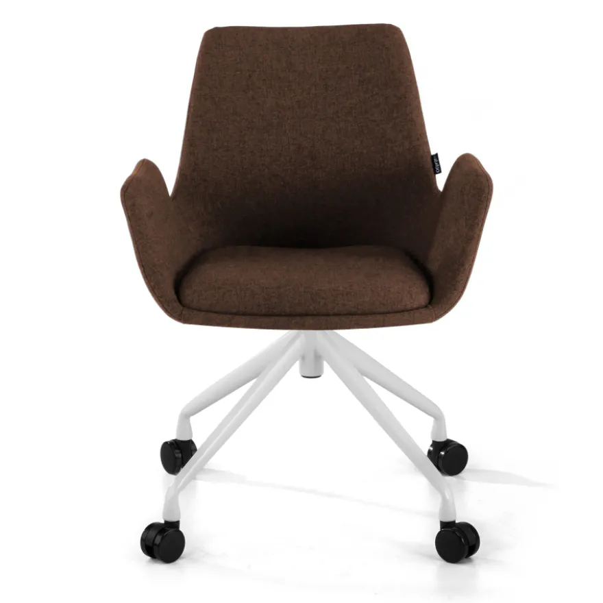 Sedia Girevole Glamm, con ruote, Resistente