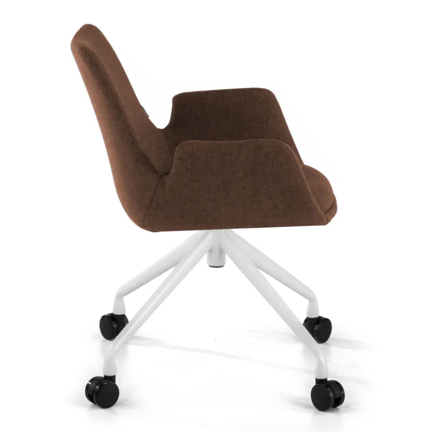 Sedia Girevole Glamm, con ruote, Resistente