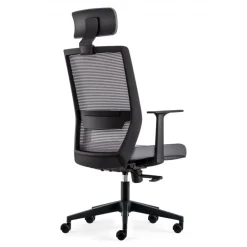 Sedia Girevole Ufficio Kana, schienale ergonomico, poggiatesta