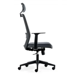 Sedia Girevole Ufficio Kana, schienale ergonomico, poggiatesta