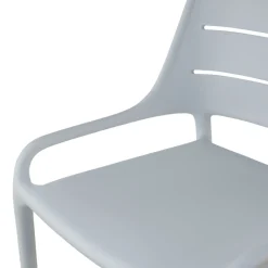 Sedia impilabile in polipropilene Helda, schienale avvolgente