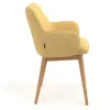 Sedia Nordica Nora, Gambe in legno, Certificata