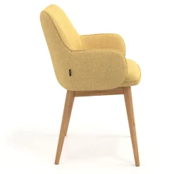 Sedia Nordica Nora, Gambe in legno, Certificata
