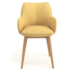 Sedia Nordica Nora, Gambe in legno, Certificata