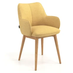 Sedia Nordica Nora, Gambe in legno, Certificata