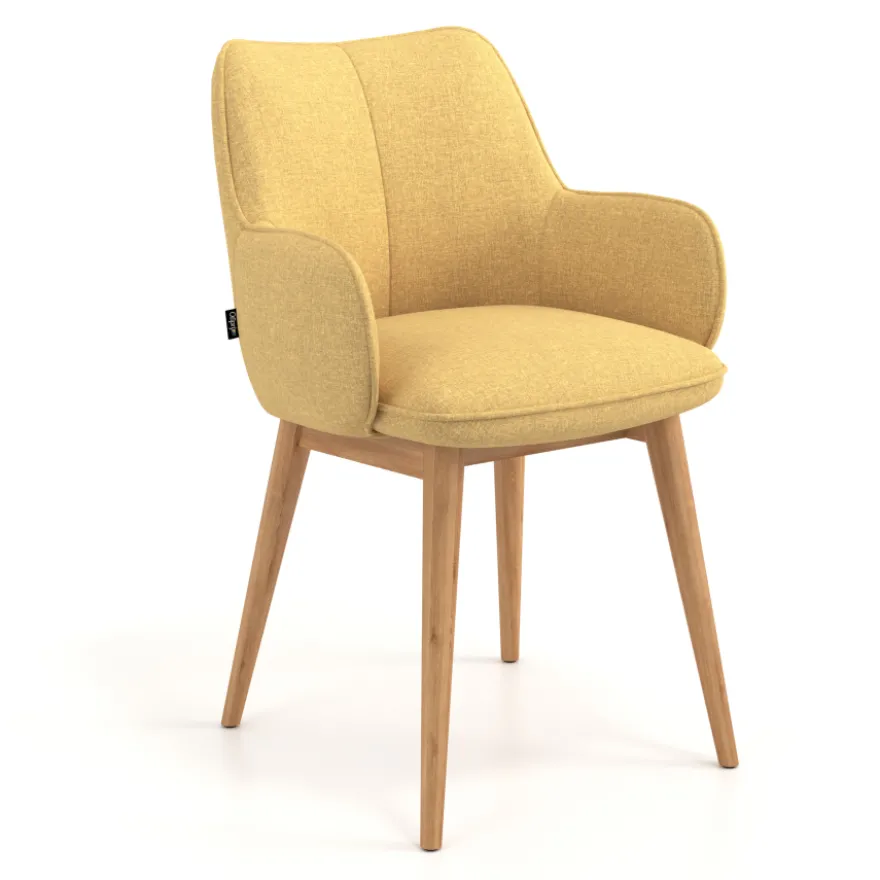 Sedia Nordica Nora, Gambe in legno, Certificata