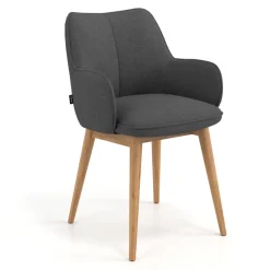 Sedia Nordica Nora, Gambe in legno, Certificata