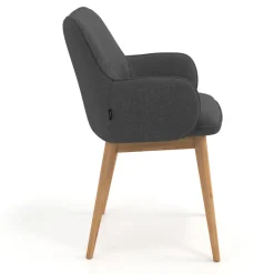 Sedia Nordica Nora, Gambe in legno, Certificata