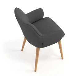 Sedia Nordica Nora, Gambe in legno, Certificata