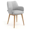 Sedia Nordica Nora, Gambe in legno, Certificata