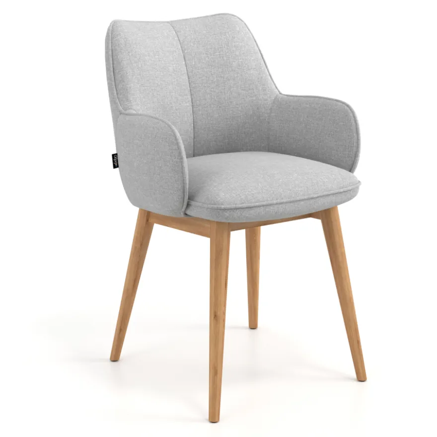 Sedia Nordica Nora, Gambe in legno, Certificata