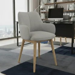 Sedia Nordica Nora, Gambe in legno, Certificata