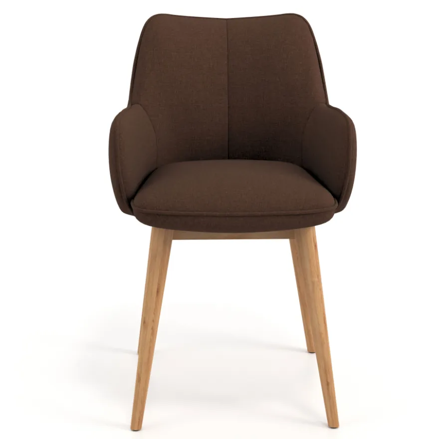 Sedia Nordica Nora, Gambe in legno, Certificata