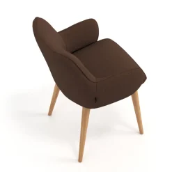 Sedia Nordica Nora, Gambe in legno, Certificata
