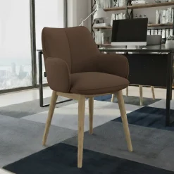 Sedia Nordica Nora, Gambe in legno, Certificata