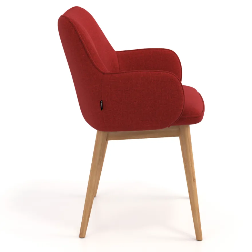 Sedia Nordica Nora, Gambe in legno, Certificata