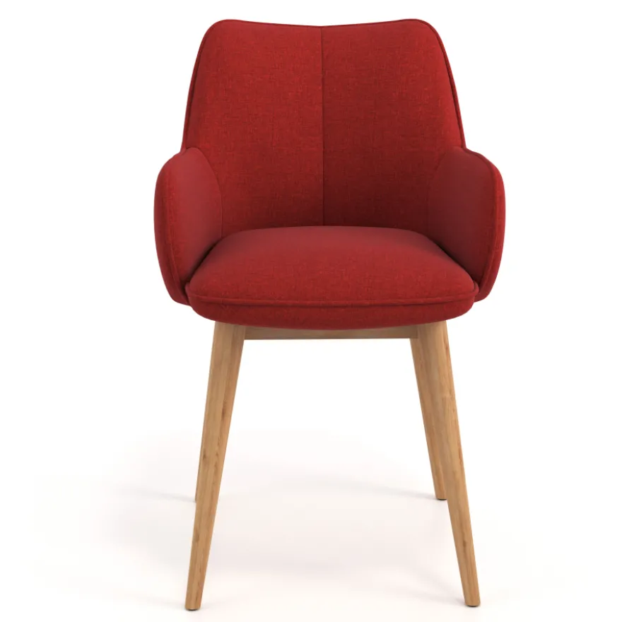 Sedia Nordica Nora, Gambe in legno, Certificata