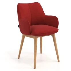 Sedia Nordica Nora, Gambe in legno, Certificata